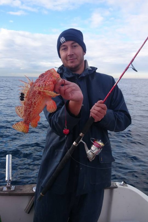 Bruno avec un chapon.