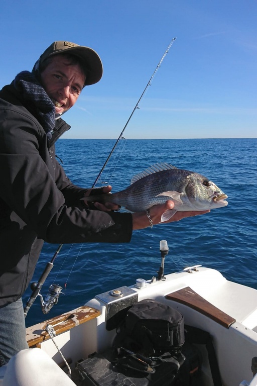 Pris au downrigger par Fabien Harbers, ce denti a été aussitôt relâché Pris au downrigger par Fabien Harbers, ce denti a été aussitôt relâché