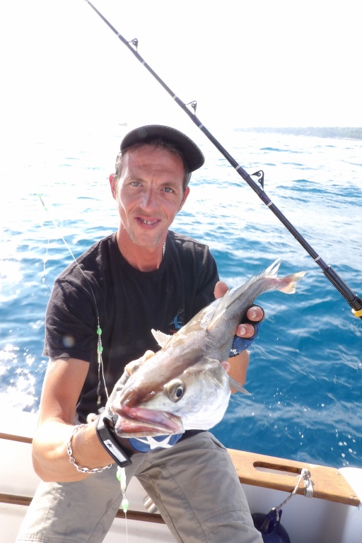 En pêche profonde au moulinet électrique, il n’est pas rare de faire de nombreux merlus ! En pêche profonde au moulinet électrique, il n’est pas rare de faire de nombreux merlus !