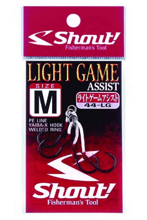 Assist Hooks Light Game Shout : des assists hooks doubles suffisamment petits pour armer des casting jigs mais qui s’avèrent néanmoins très résistants. Existe en taille S, M, L et LL