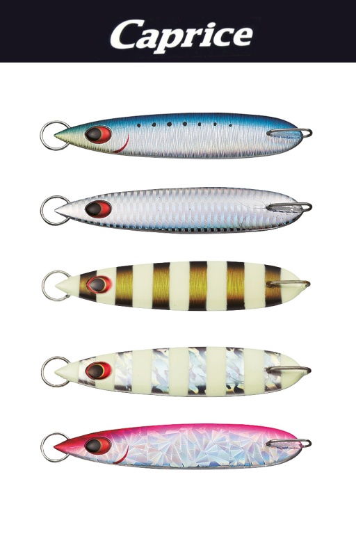 Caprice, une palette avec les couleurs classiques du slow Jigging