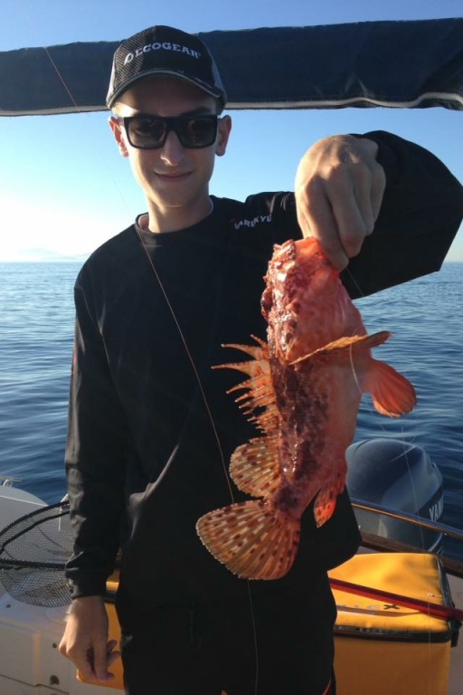 Lucas Chappaz pêche un beau chapon avec l'Oval Tenya Lucas Chappaz pêche un beau chapon avec l'Oval Tenya