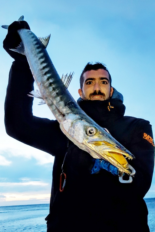 Beau barracuda pris par Clément au Nemesi 180