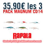 Pack 3 Leurres Rapala Countdown Magnum