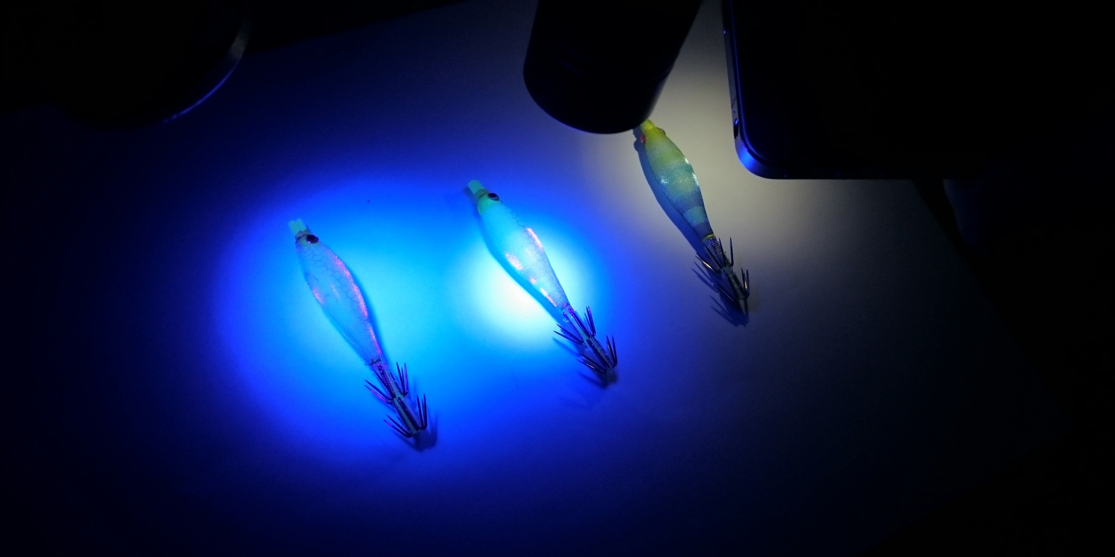 lampe-uv-et-normale-pour-eclairer.jpg Eclairage des turluttes Oppaï aux rayons U.V