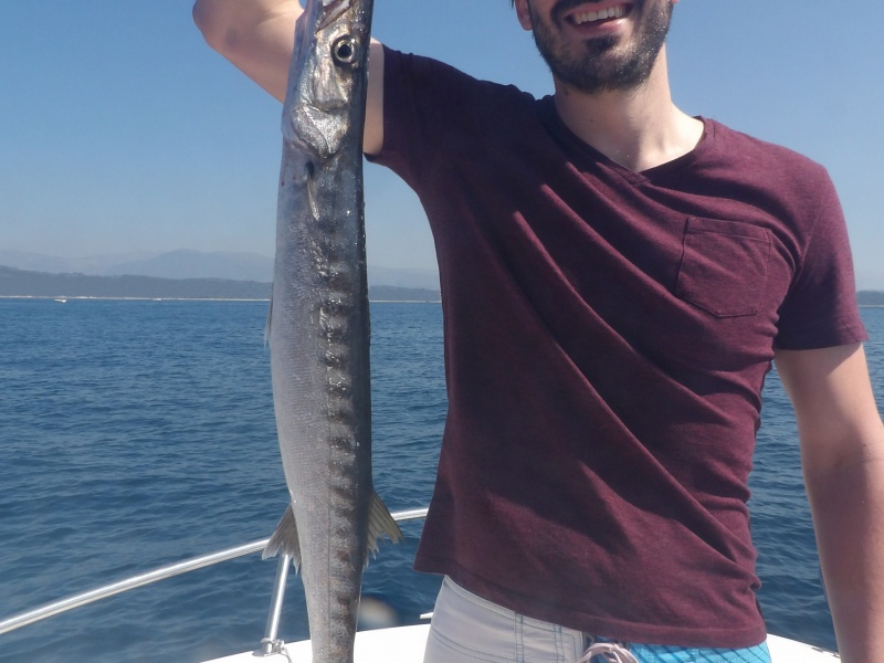 44-traine-lente-au-downrigger-.jpg La traîne lente au downrigger permet de toucher du barracuda en pleine journée !