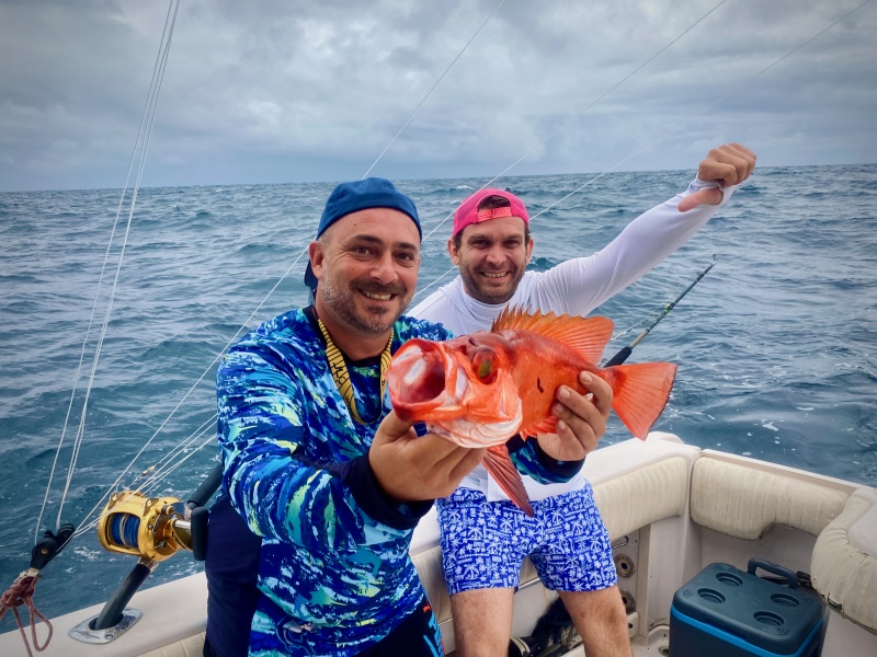 Jérôme et Cédric sur un beau vivaneau