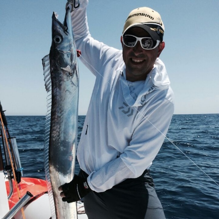 Pêche d'un gros sabre au Fireball 200gr