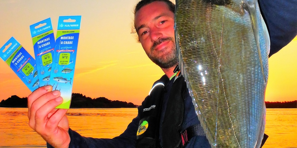 Le montage à crabe Flashmer s'est révelé d'une redoutable efficacité sur les belles dorades